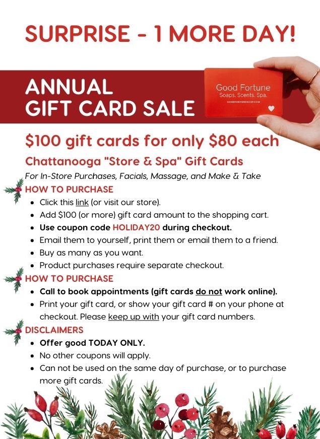 Gift Certificate Sale