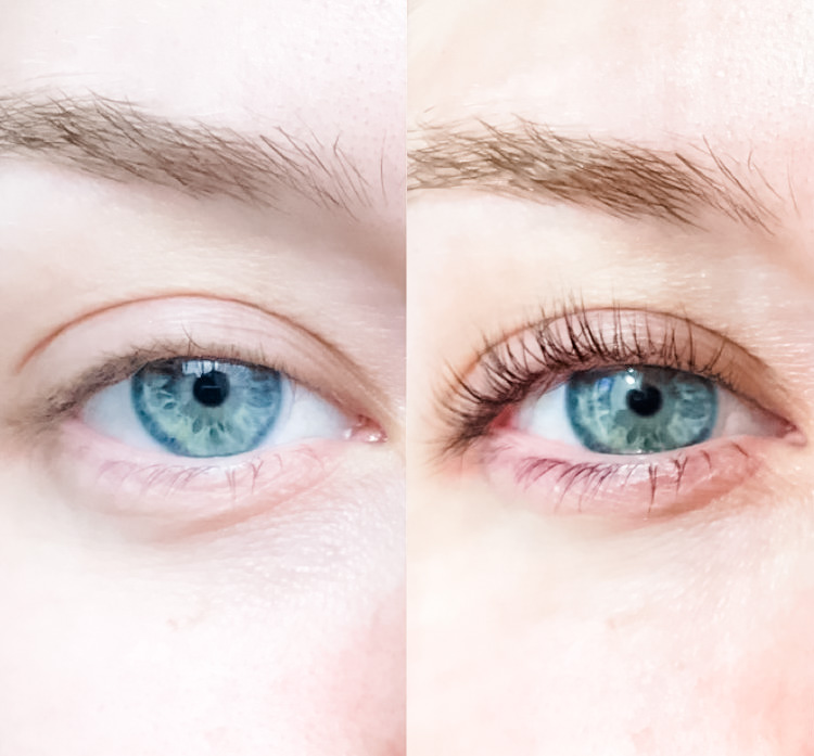 Lash Lift Before and After